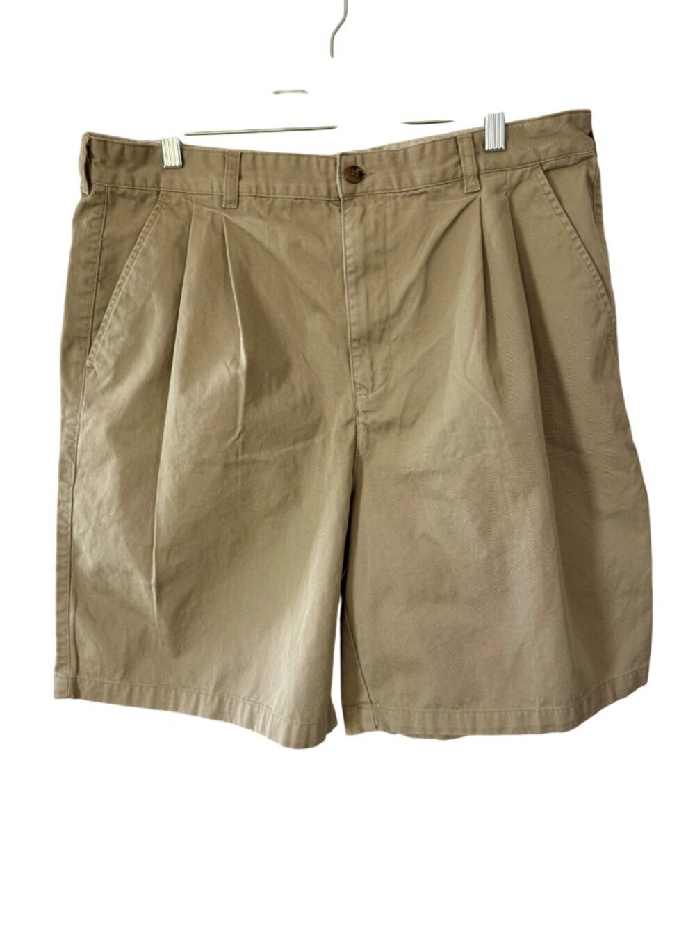 Farah Mens Pleated Cotton Shorts with Pockets Size 38